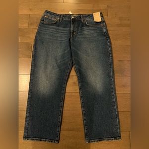 Madewell Jeans Woman Curvy 90s Straight Blue Size 33 petite New